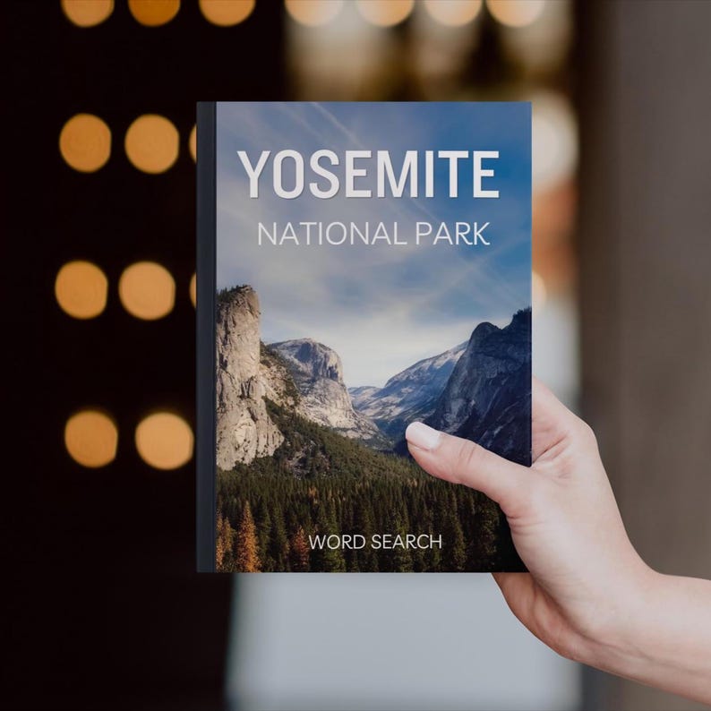 Yosemite Word Search: Gift Book All About Yosemite National Park - Etsy