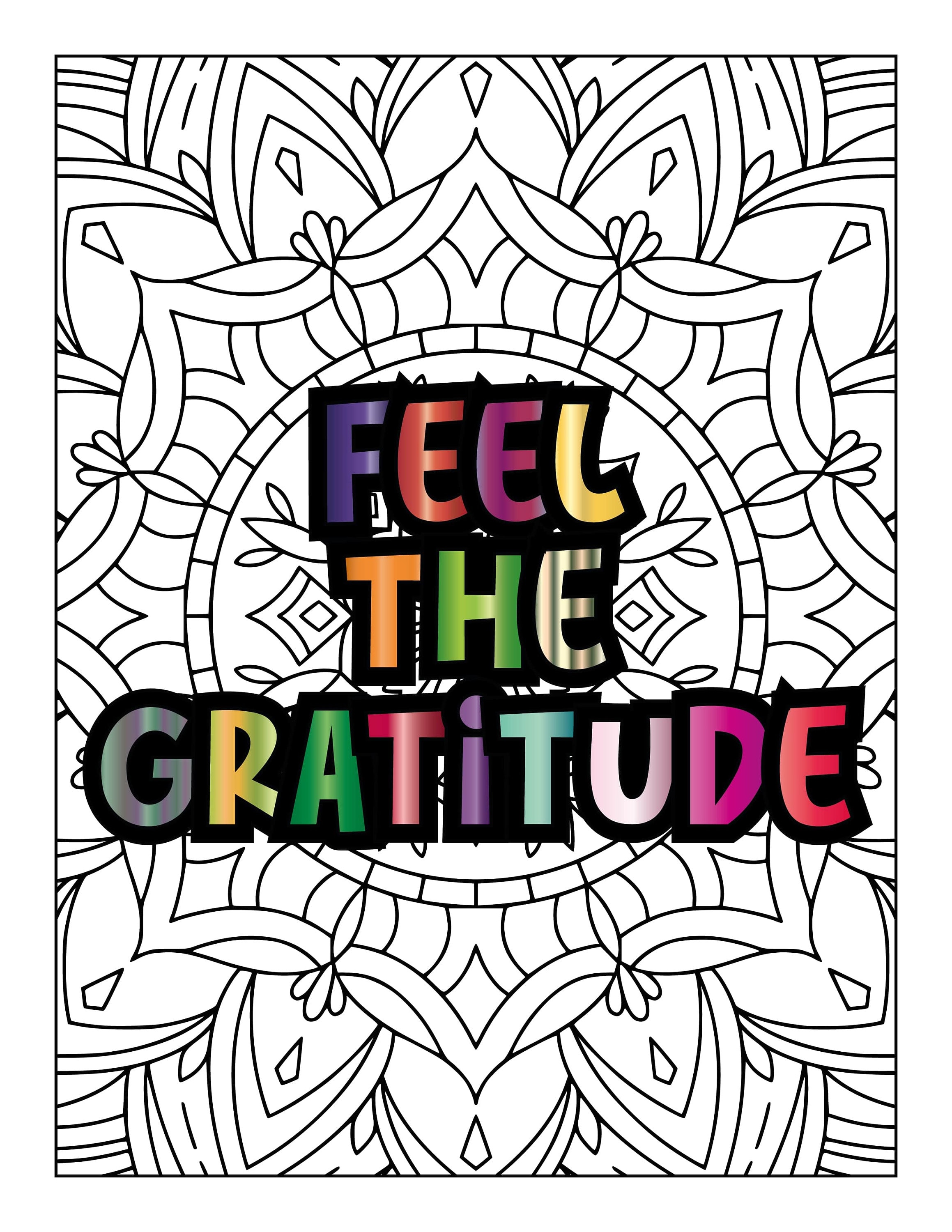 150+ Inspirational Quotes Coloring Pages for Both Kids and Adults. - Etsy