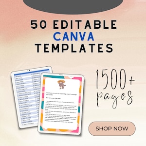 50 redigerbara Canva-mallar för journaler och planerare för Indesign och Illustrator