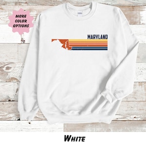 Maryland Sweatshirt, Vintage style Sweatshirt, USA Sweatshirt , nostalgic sweatshirt, Maryland gift, Maryland souvenir, Maryland girls trip