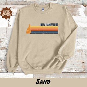 New Hampshire Sweatshirt, Retro Sweatshirt, USA Sweatshirt , nostalgic sweatshirt, New Hampshire gift, New Hampshire souvenir,  road trip
