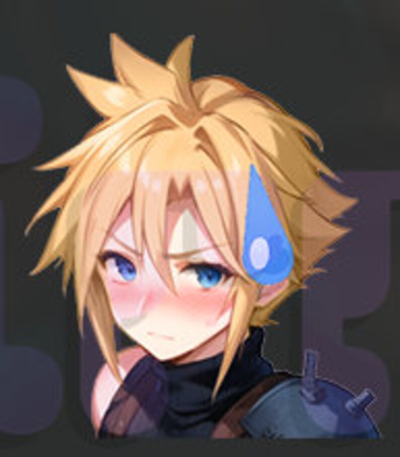 Cloud Strife Emote Sticker Pack: FF7 Chibi (digital Download) - Etsy
