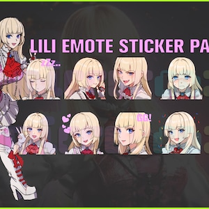 Lili Tekken 8, Twitch, Discord, Youtube, YT, Stream Emote Emoji Sticker Pack! 256px and 112px (Bundle of 10 Stickers!)