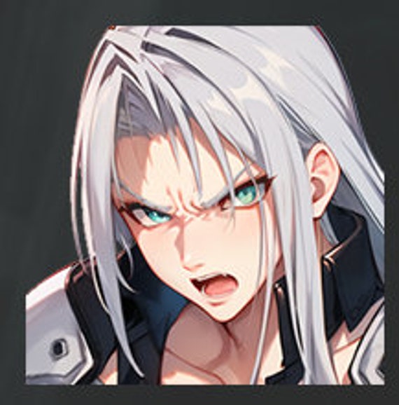 セフィロス FF7 エモート ステッカー パック: Twitch、Discord