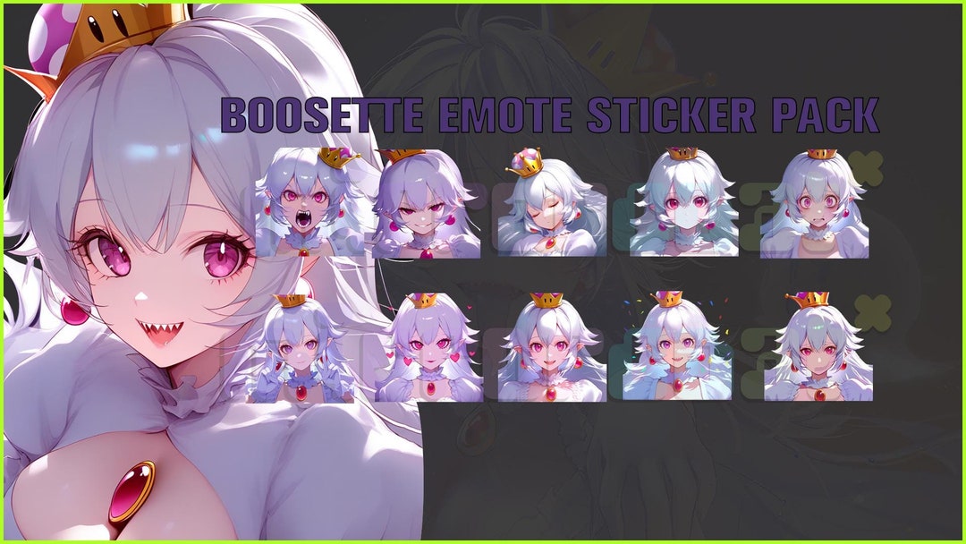 Boosette Emote Sticker Pack: Twitch, Discord, Youtube (digital Download ...