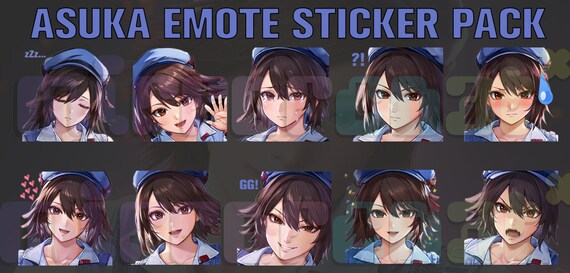 Asuka Kazama Tekken 8 Emote Sticker Pack - Twitch, Discord