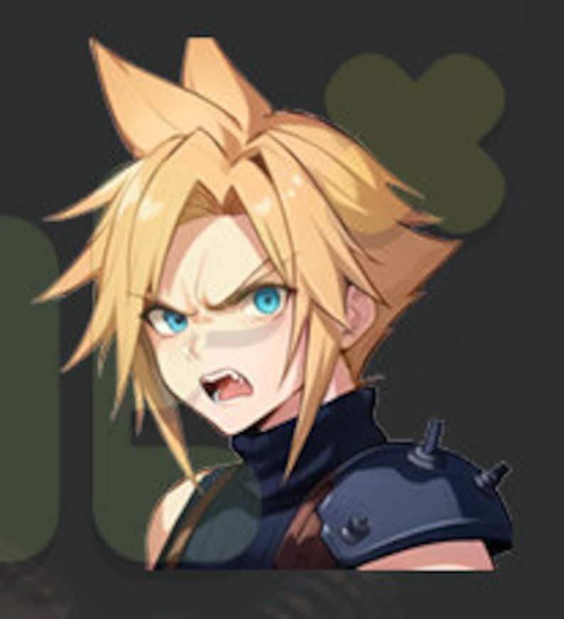 Cloud Strife Emote Sticker Pack: FF7 Chibi (digital Download) - Etsy