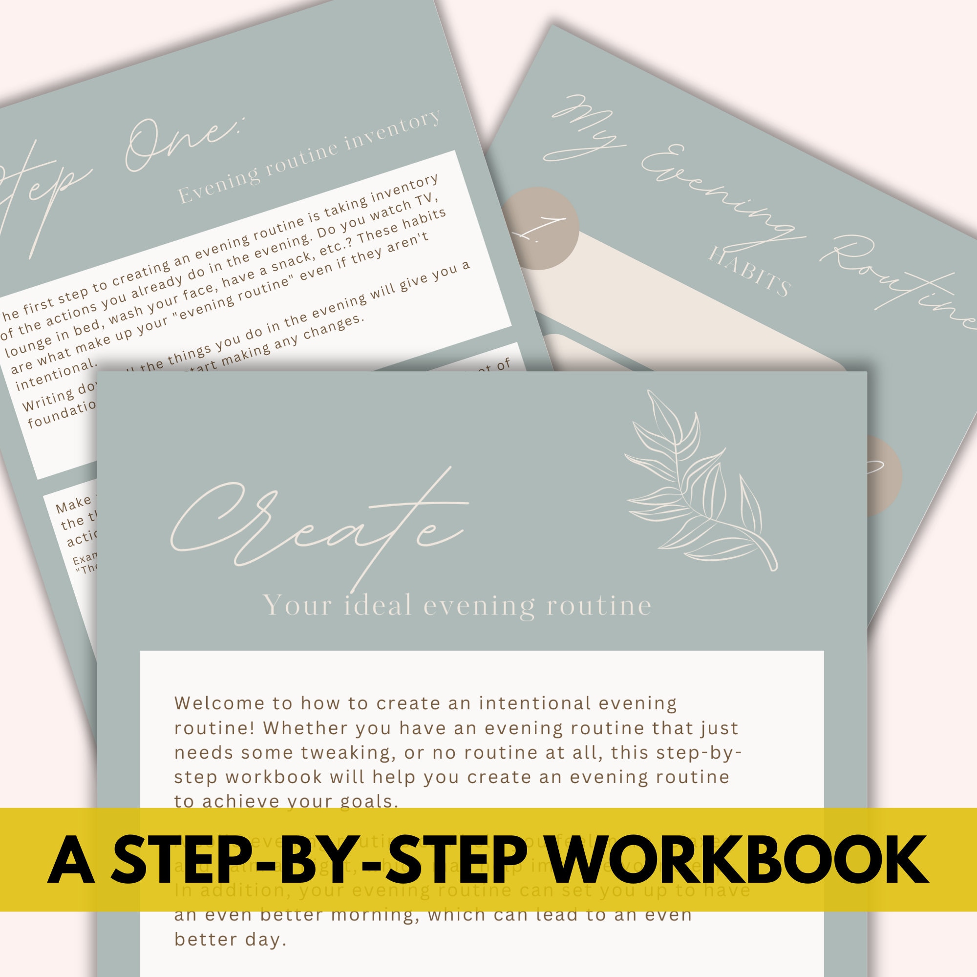 Nighttime Routine Planner Printable PDF, How to Plan Your Ideal Night ...