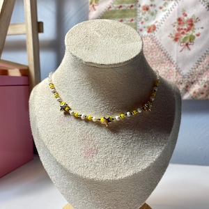 yellow & gold star necklace