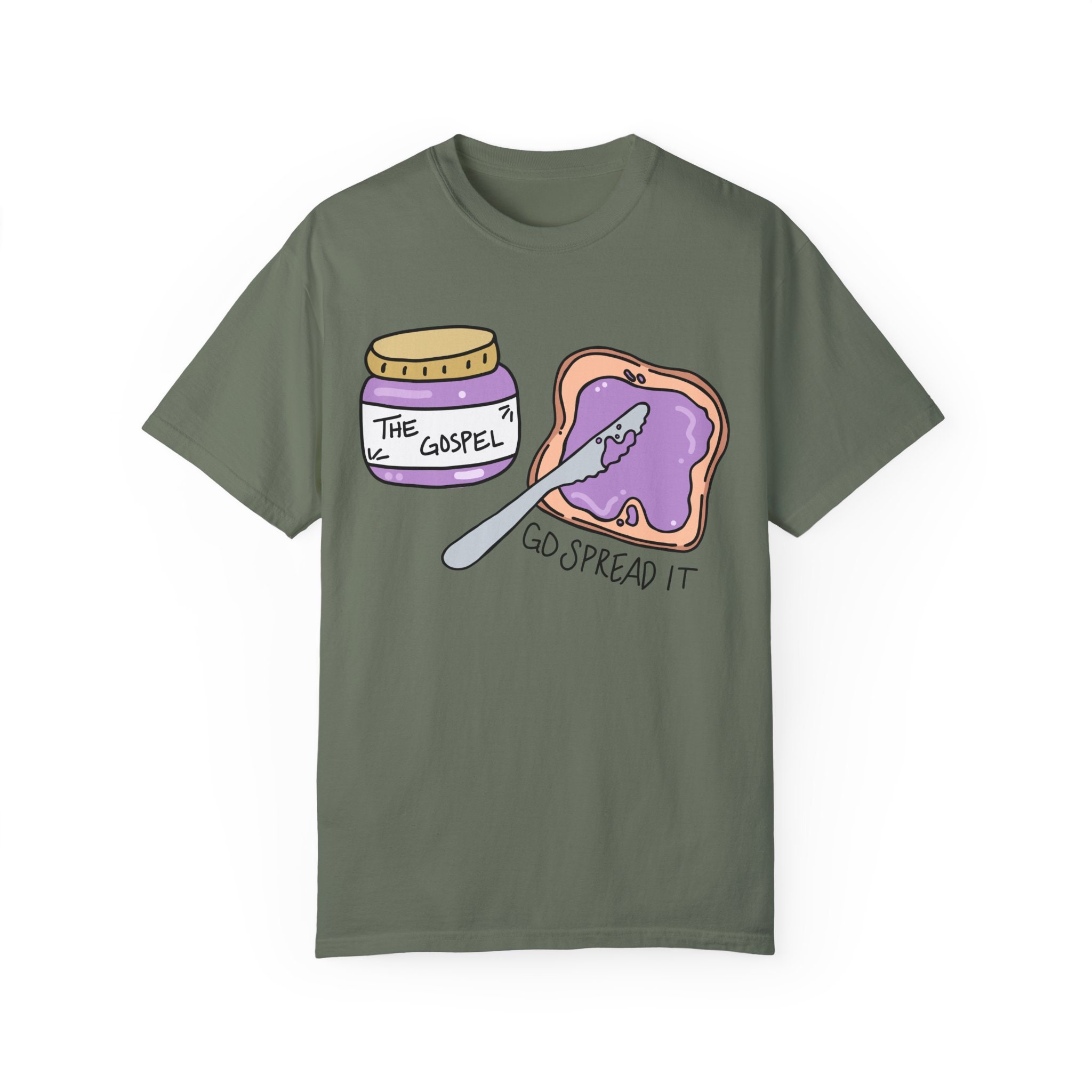 Funny Christian PB&J Spread Tee Spread the Gospel With Humor Peanut