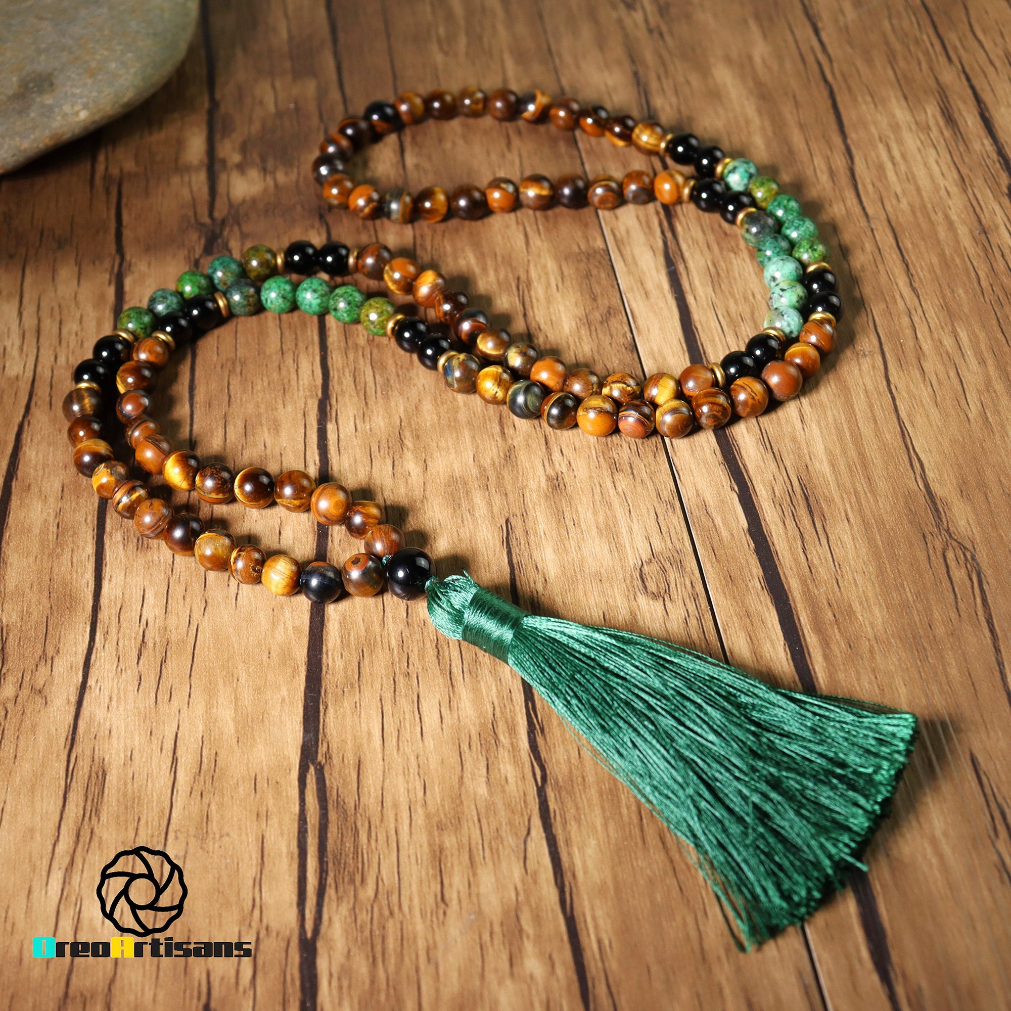  AANSSS 10mm Knotted Rudraksha 108+1 Beads Mala/Necklace/Japa,  Meditation Mala/Hand Knotted Prayer Beads Energized Chakra Mala (10 mm):  Clothing, Shoes & Jewelry