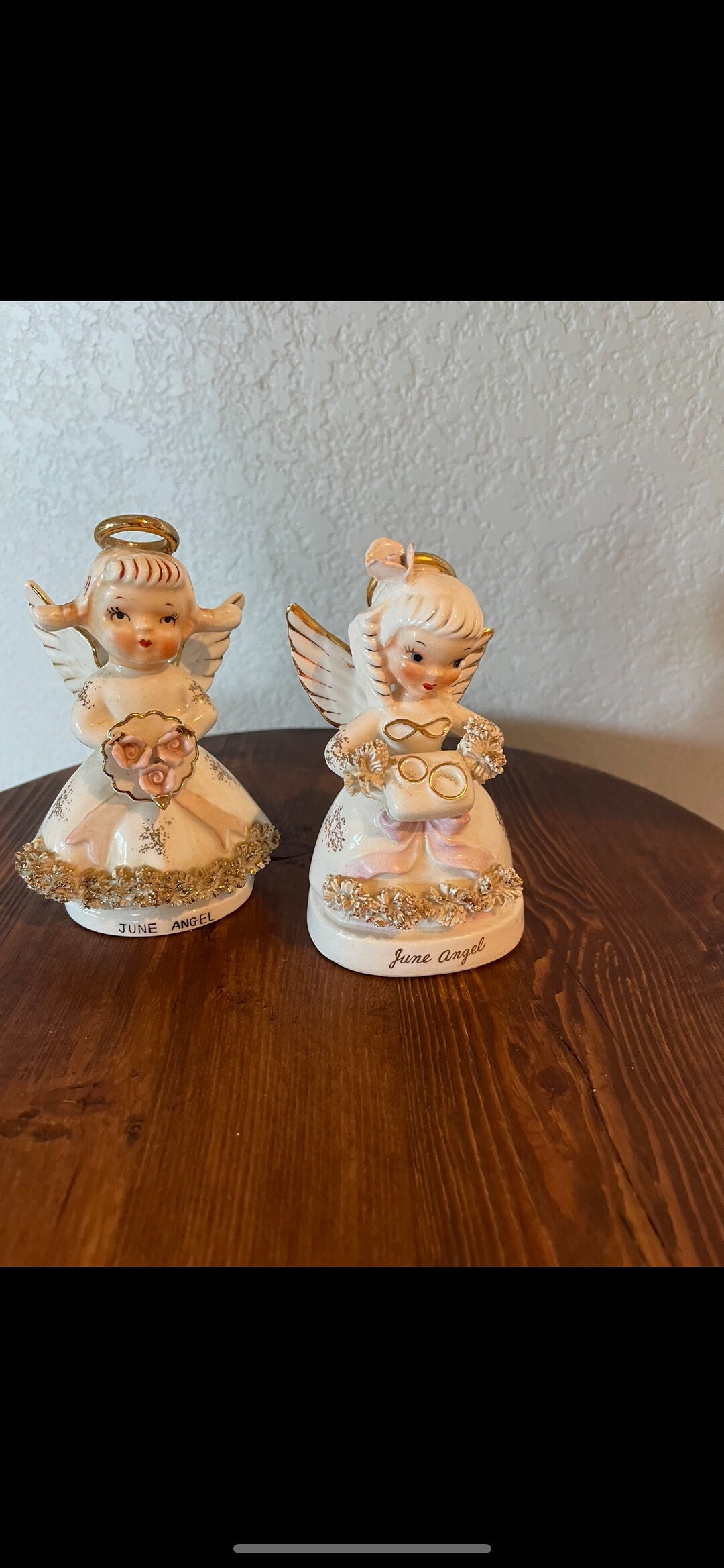 Vintage Birthday Month Angel, Lefton, ART, Napcoware, Japan Figurine