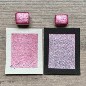Milkweed - Shimmery Pink Handmade Watercolor Paint for Art, Lettering, Calligraphy, and Mixed Media - Gift Idea for Artists and Painters