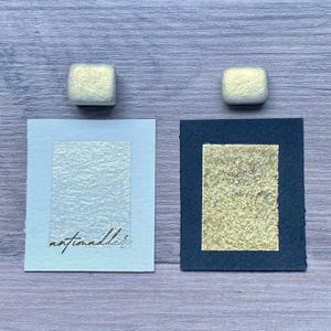Golden Hour - Shimmery Pale Gold - Handmade Watercolor Paint