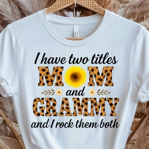 Grandma T-Shirt Design: Vintage Floral Grammy PNG (Digital Download)