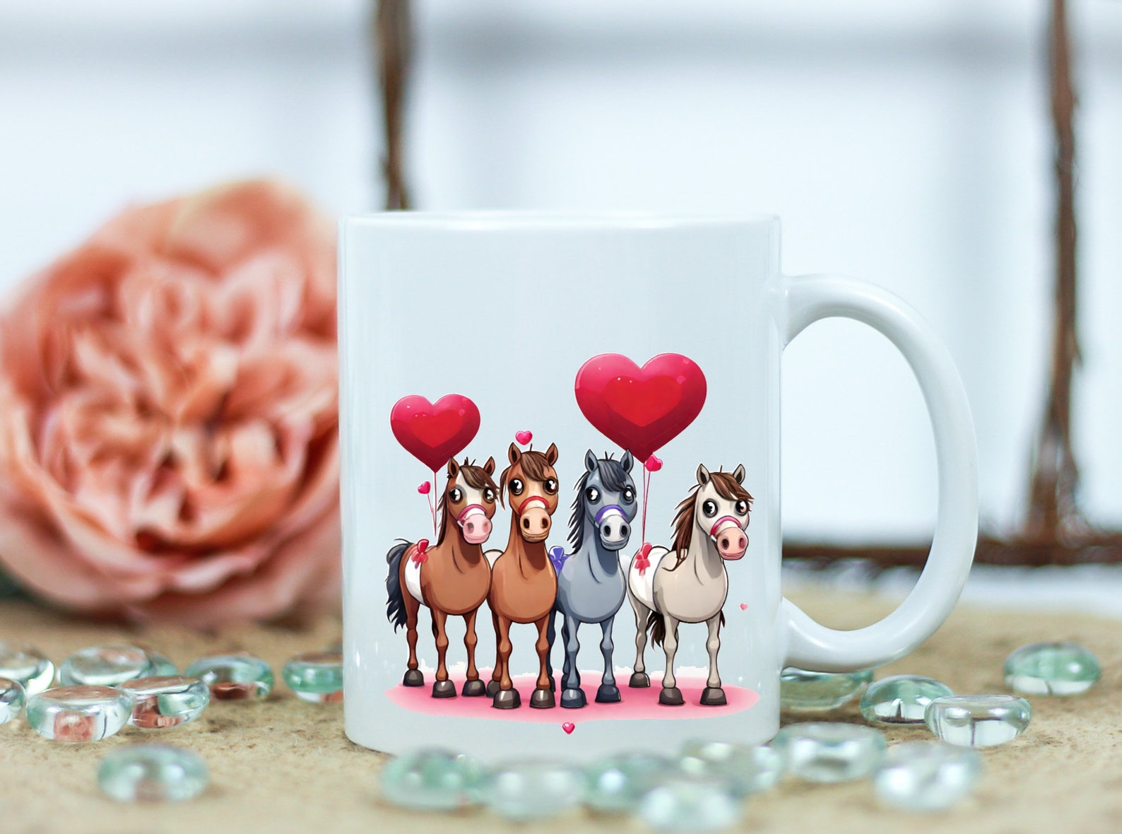 Valentine for Horse Lover PNG, Pony Clipart, Junk Journal, Digital ...