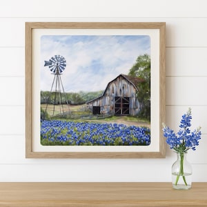 Bluebonnet Png - Descarga de granero antiguo - Ideal para camisetas, tazas, bolsas de mano y tablas de cortar