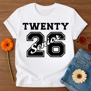 Senior 2026 PNG, Graduation Clipart, Senior T-Shirt Design, Downloadable Digital Art