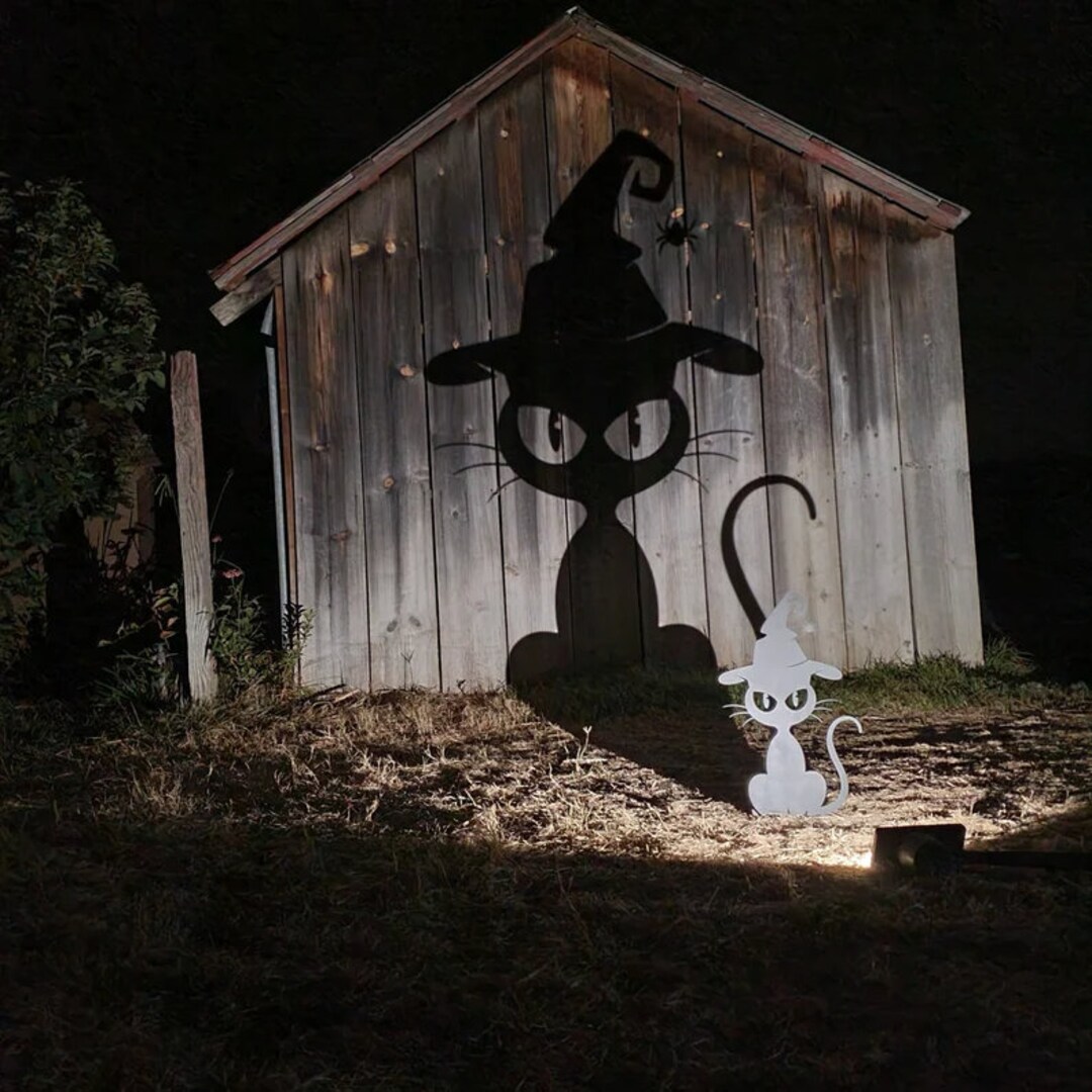Black Cat Halloween Yard Art Halloween Yard Decor Etsy