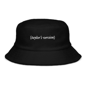 Taylor's Version bucket hat Unstructured terry cloth bucket hat