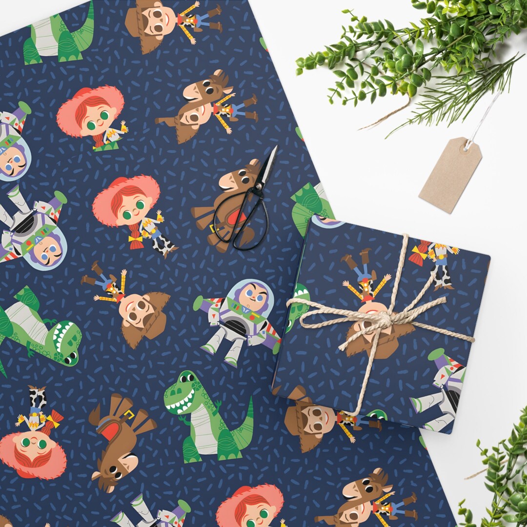 Kawaii Toy Story Gift Wrapping Paper Perfect for Birthdays and