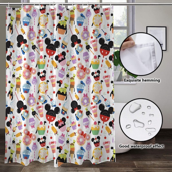 Mickey Mouse Shower Curtain - Etsy