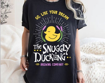 The Snuggly Duckling Brewing Go Live Your Dream Comfort Colors Shirt, Disney Tangled Retro T-shirt, Disneyland Family Trip, Tangled Duck Tee