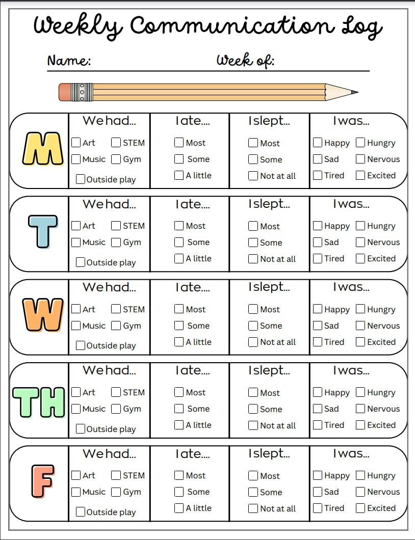 preschool-parent-communication-log-etsy for Free Printable Parent Communication Log Preschool Parent Communication Log - Etsy for Free Printable Parent Communication Log