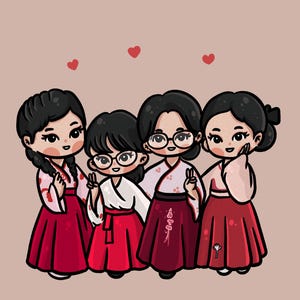 Retrato Chibi Personalizado – Arte Digital con Estilo Caricatura – Regalo Personalizado – Avatar de Anime o Dibujo de Pareja – Encargo Kawaii