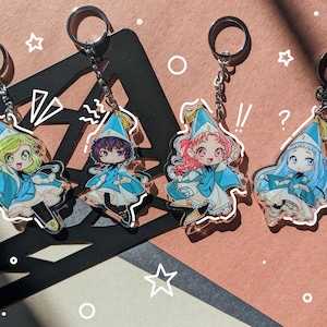 Witch Hat Atelier Acrylic Keychains || Coco Agott Tetia Richeh || Qifrey&#39;s Apprentices