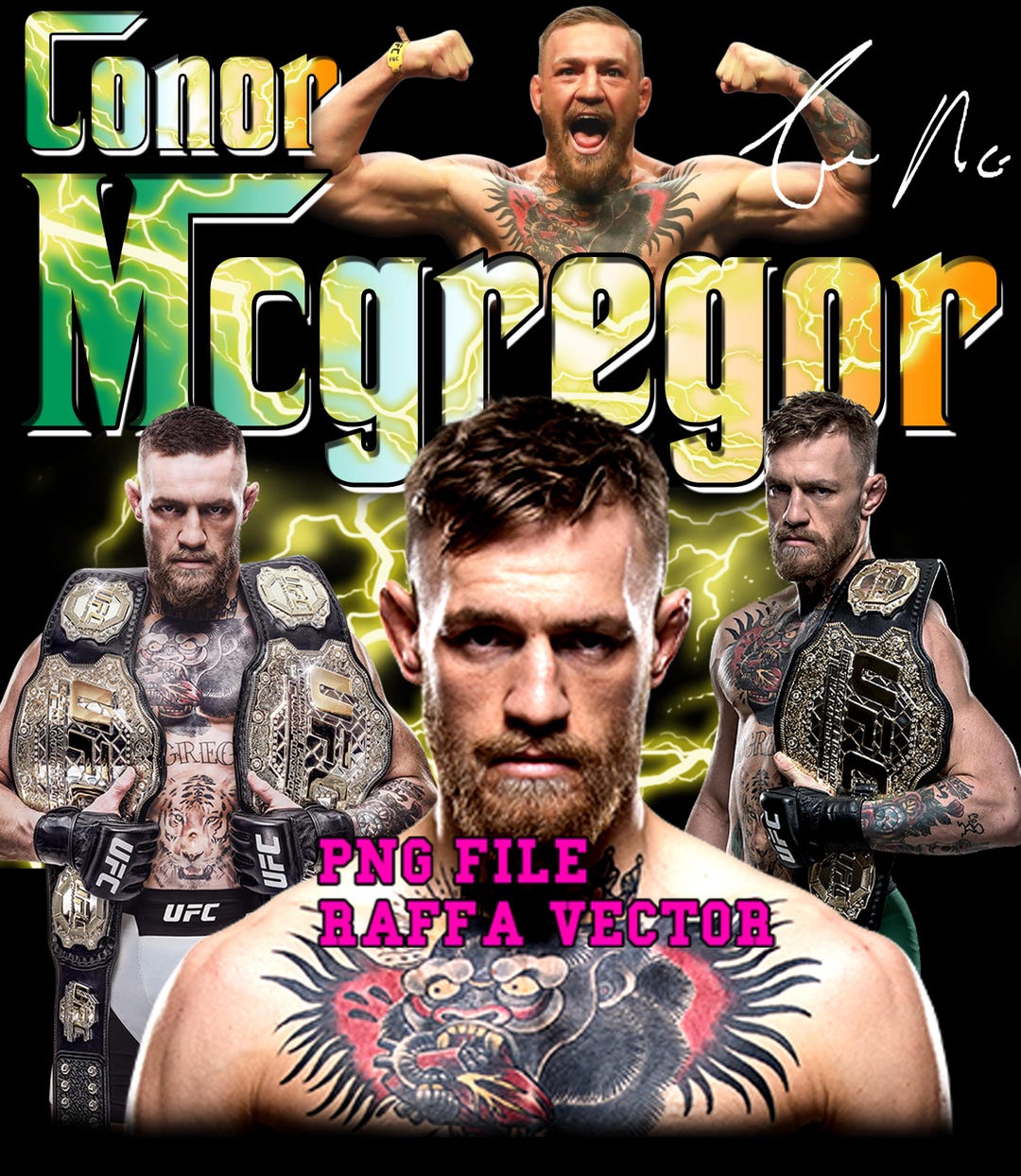 Conor Mcgregor Png Ready to Print, Printable Design, Artist, 90s, Rap ...