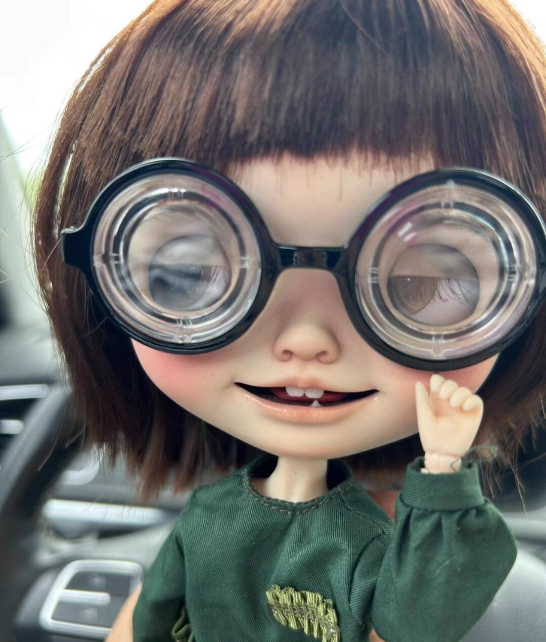 1/6 Scale Miniature Dolly Accessories High Myopia Eye Glassesfor Neo