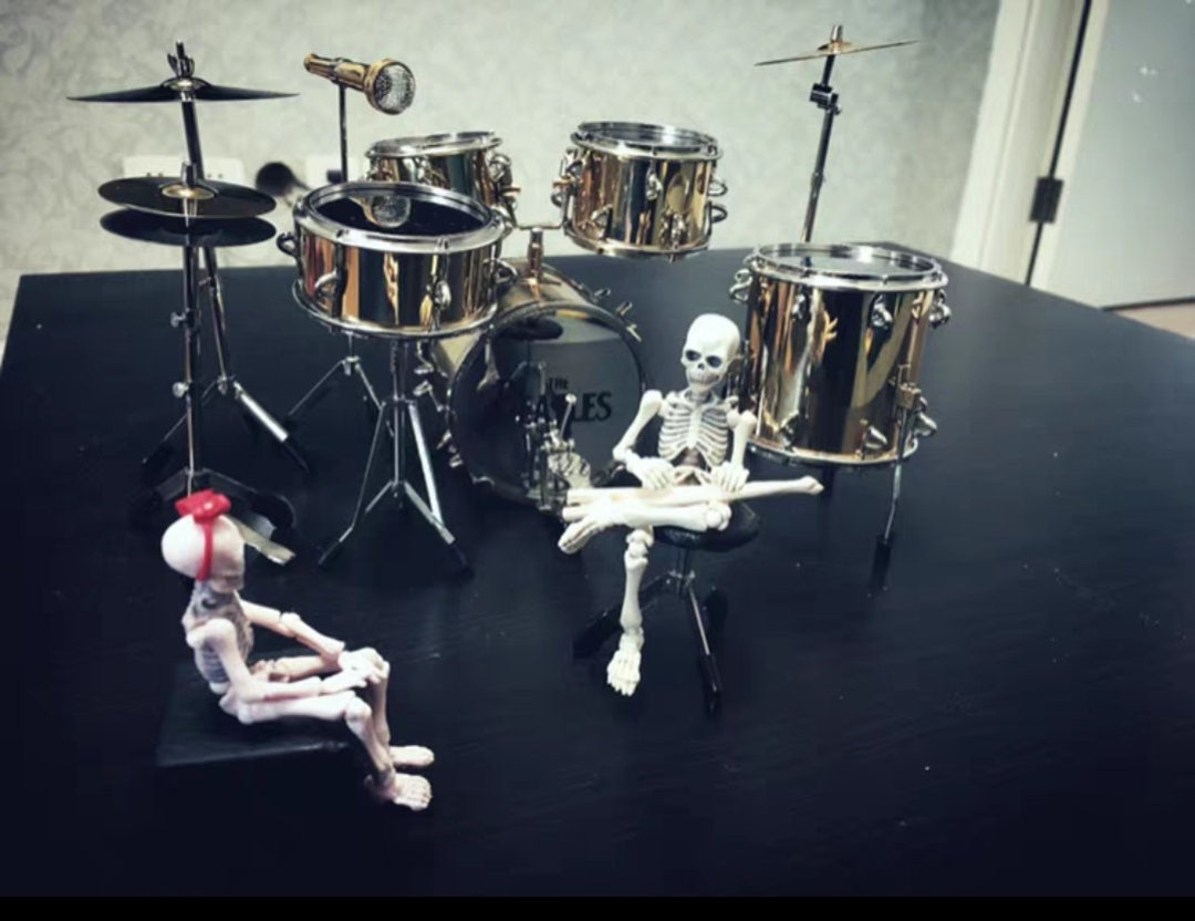 1/12 Scale Miniature Instruments Drum Set/drum Kit for - Etsy