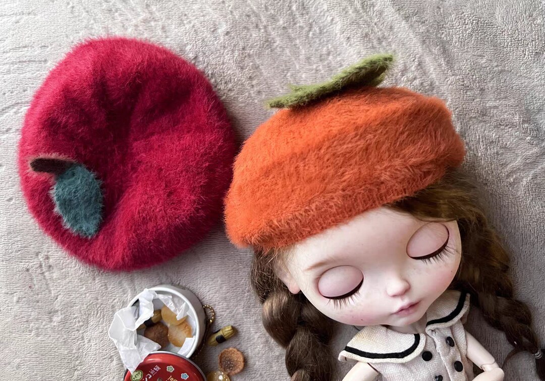 1/6 Scale Miniature Dolly Accessories Friut Beret Hat for Neo Etsy