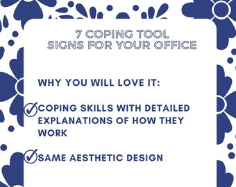 7 Coping Skills to use in your school social work office with explanations on how they work