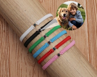 Bracciale personalizzato per proiezione fotografica per il regalo della festa della mamma, regalo per la mamma, proiettore di immagini, regalo commemorativo minimalista per l'anniversario per lei