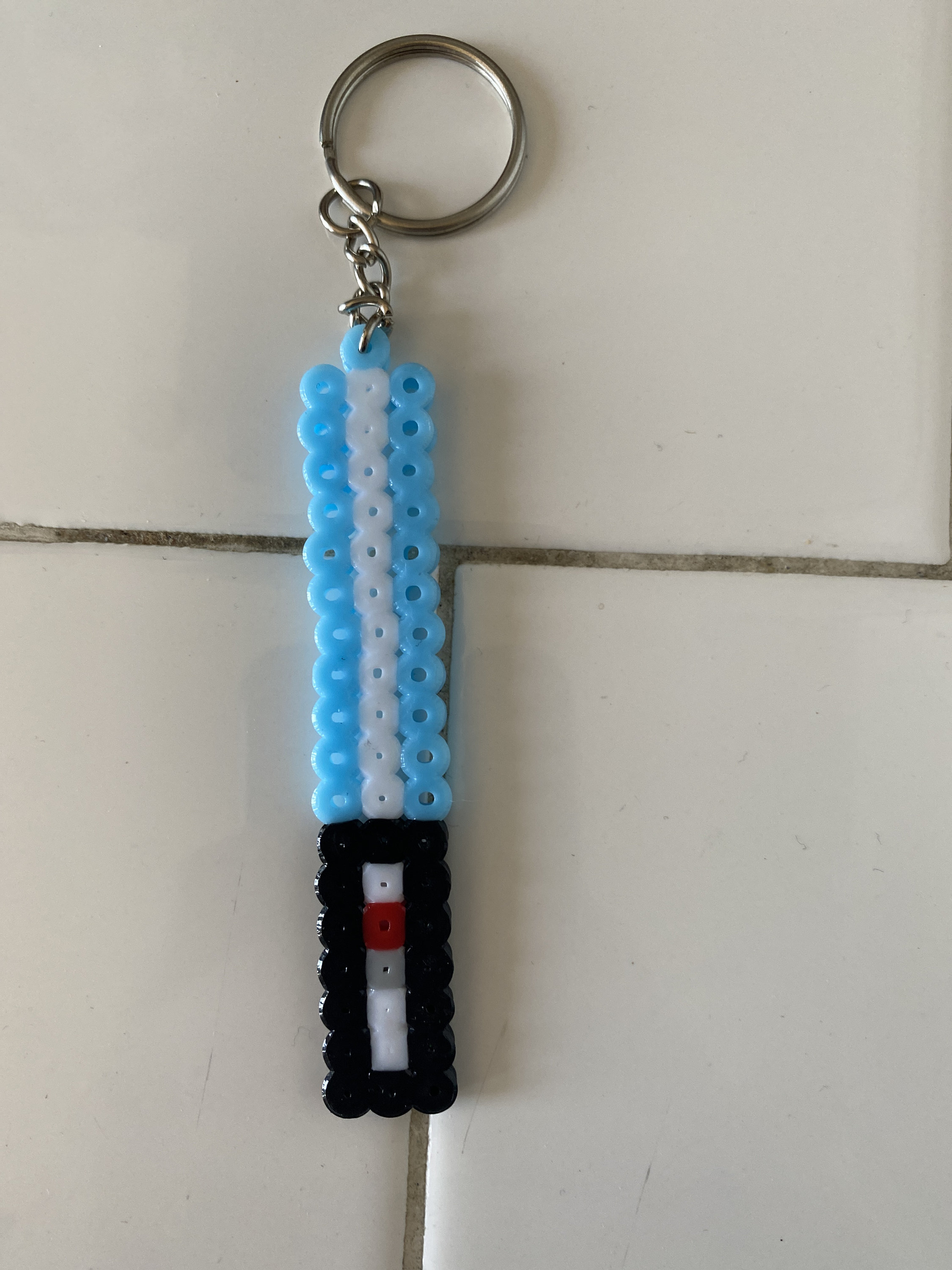 Lightsaber Perler Bead Keychains Etsy