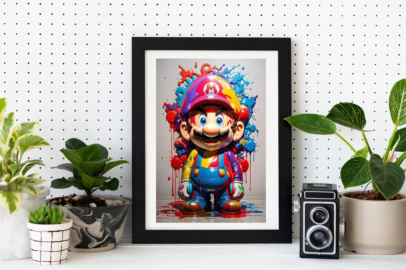 Super Mario Wall Art Mario Wall Art Kids Room Wall Art Etsy