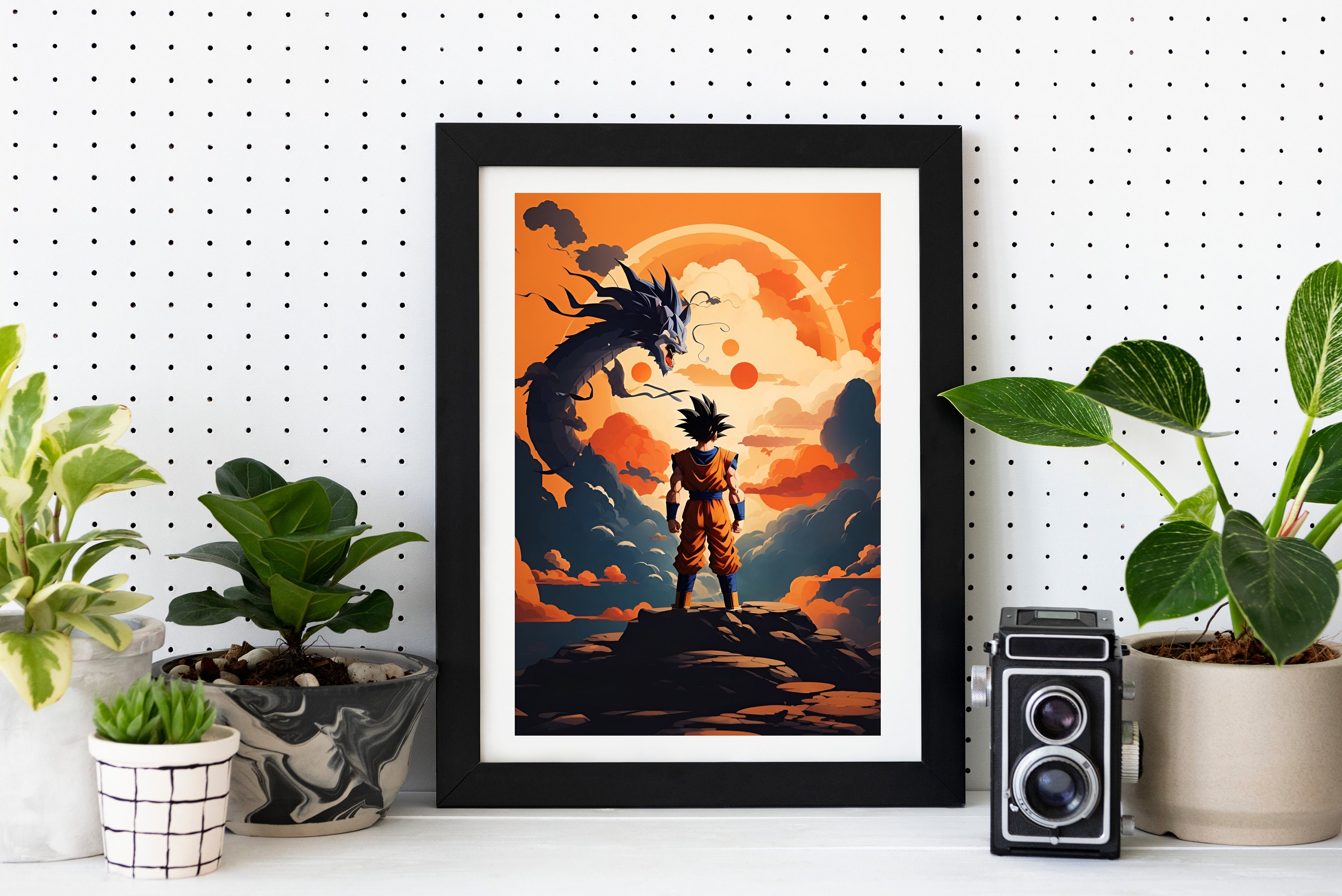 Dragon Ball Sun Goku anime personaje personaje cartel pegatinas decorativas  pared 48x104cm