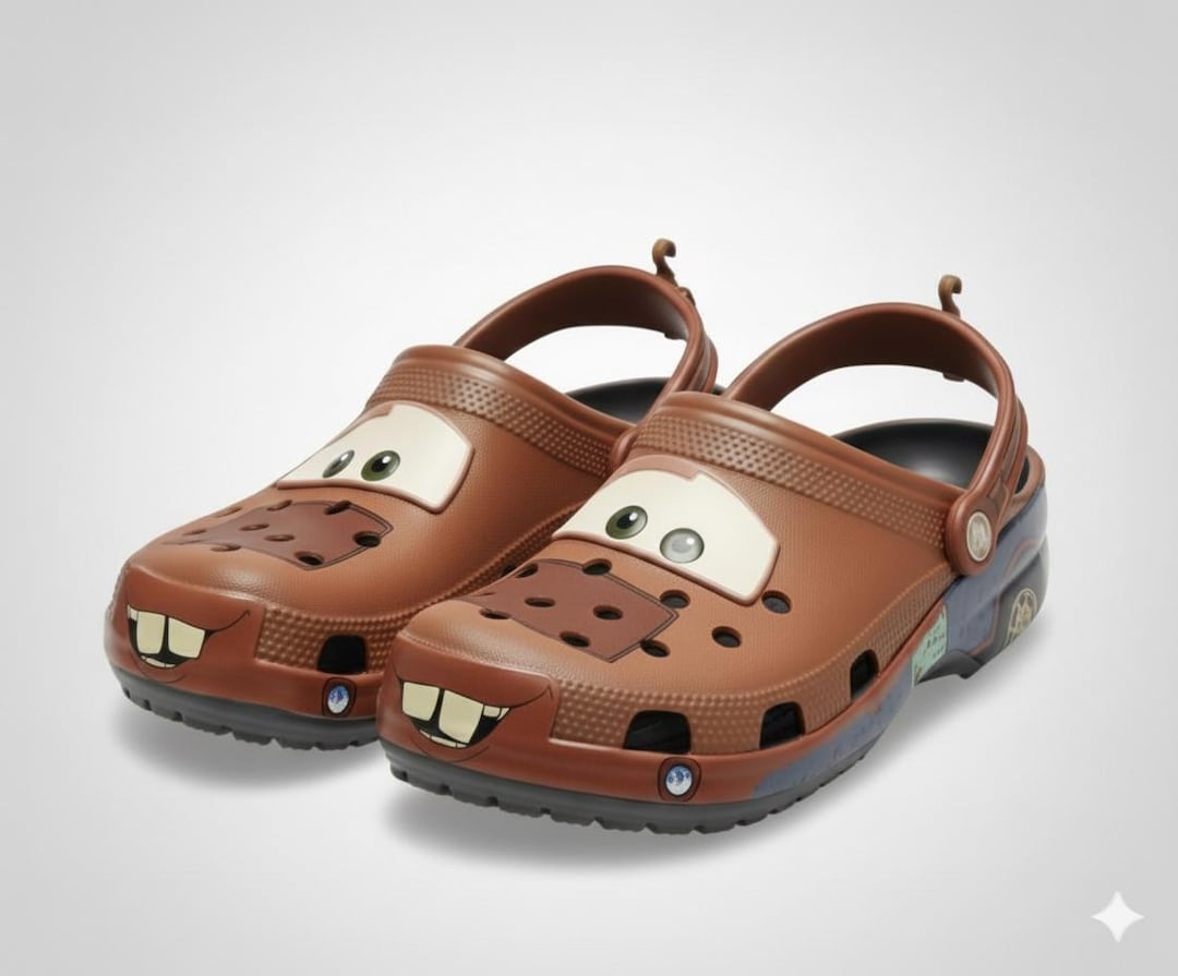 Crocs Cars Tow Mater – Disney Pixar Brown Clogs – Sizes EU 36–45 ...