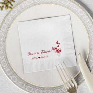 Personalized Wedding Napkins, Custom Napkins, Wedding Reception Napkins, Cocktail Napkins, Rehearsal Dinner, Modern Napkins, Bridal Shower