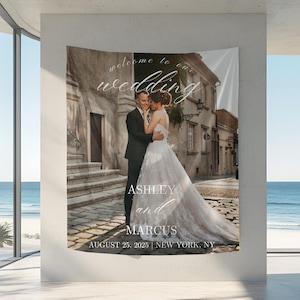 Custom tapestry from photo, Custom wall tapestry, Custom backdrop, Custom text tapestry, Custom wedding tapestry