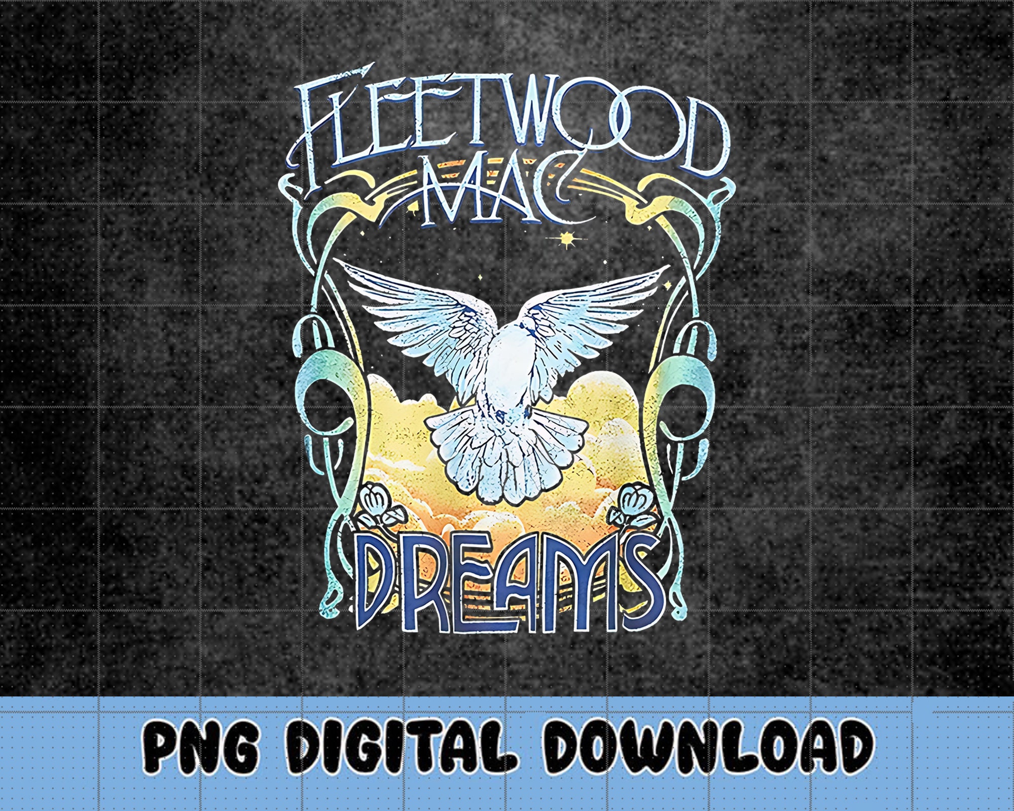 Fleetwood Mac Png Fleetwood Mac Vintage Png File Stevie - Etsy