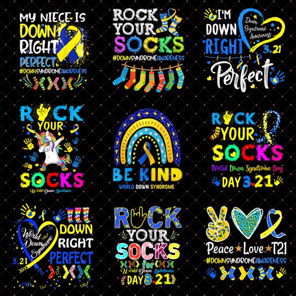 Down Syndrome png Bundles, The Sock Down Syndrome png, Rock On The Sock Png, Down Syndrome Day Png, Awareness Socks 21 March Png