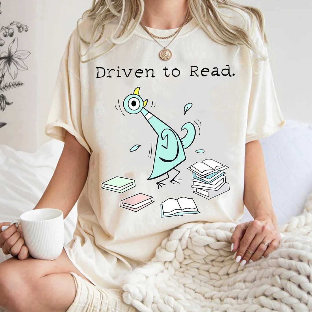 Driven to Read Pigeon Teacher PNG, Pigeon Png, Funny School Png ...