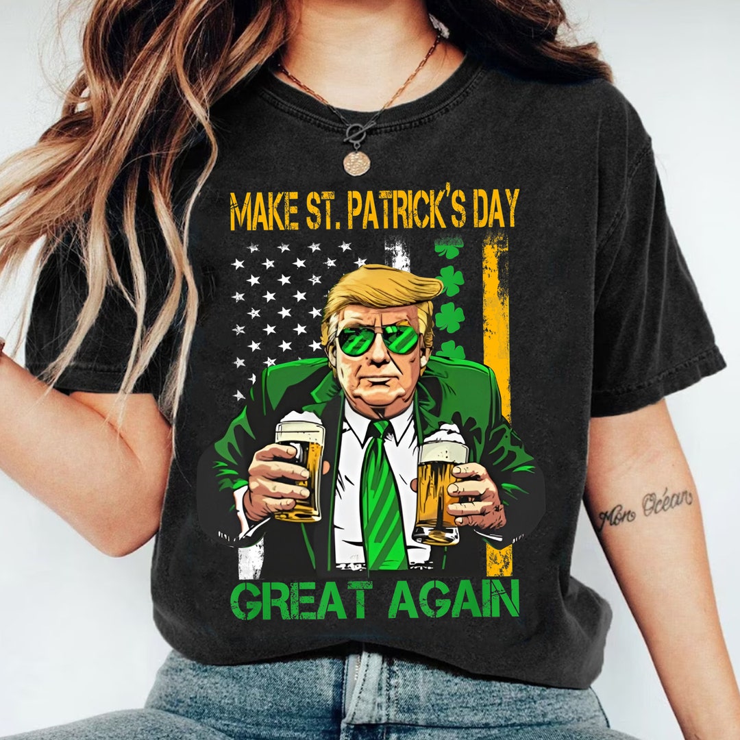 trump st patricks day shirt