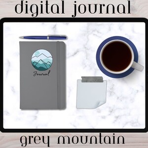 Grey Mountain - Digital Journal for iPad and Goodnotes, Bullet Journal, Planner