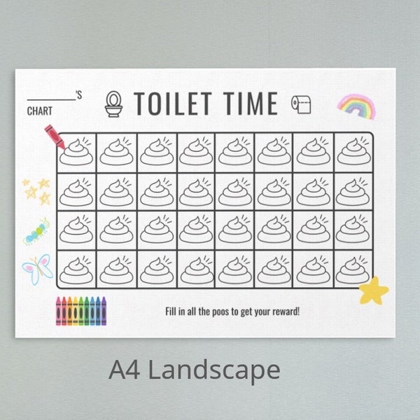Crayon Fun Toilet Training Chart for Girls: Celebrate Every Success