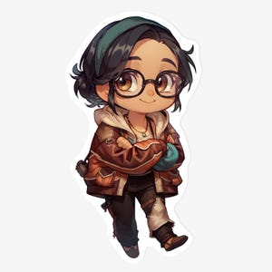 Alma the Handler Sticker: Super Kawaii Chibi Art