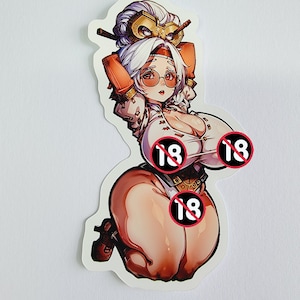 Purah - Lewd Oppai Anime Waifu Sticker Vinyl Decal